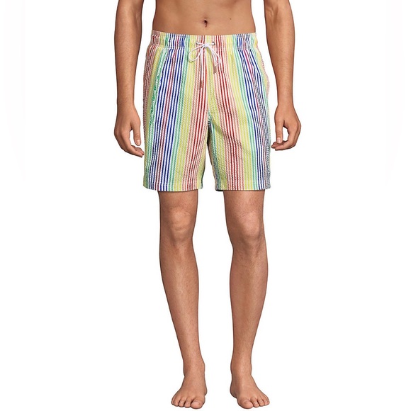 Lands' End Other - Lands End Men's 8" Seersucker Volley Swim Trunks